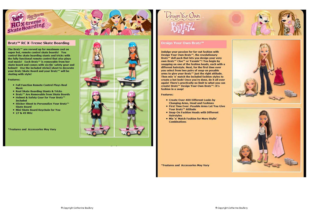 Bratz Catalogues